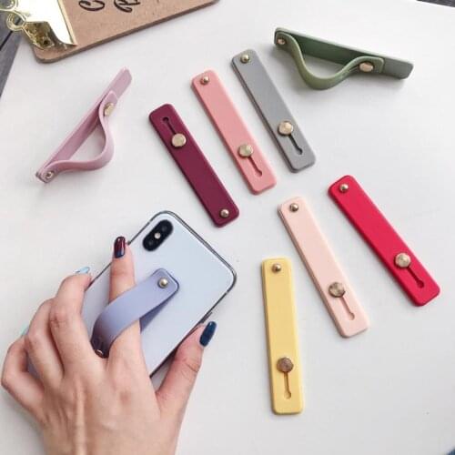 Multi-color Soft Wrist Band Hand Band For Mobile Phone Universal Holder Stand Finger Grip Push Pull For Iphone Xiaomi Smartphone