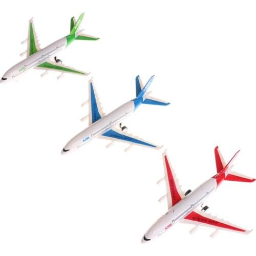 1pc Air Bus Model Kids Children Fashing Airliner Passenger Plane Toy Passenger Model