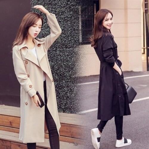 OLGITUM Women's Double Breasted Trench Coats