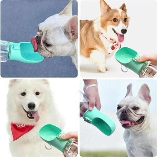 Portable Pet Dog Water Bottle for Small Large Dogs Travel Puppy Cat Drinking Bowl Outdoor Pet Water Dispenser Feeder 350 550ml