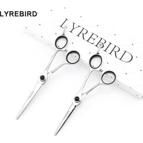 Professional hair scissors 5.5 INCH 6 INCH Japan hair shear Big black stone Hairdressing scissors Lyrebird HIGH CLASS NEW