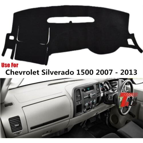 TAIJS Factory Casual Polyester Fibre Car Dashboard Cover For Chevrolet Silverado 1500 2007 08 09 10 11 12 13 Right hand drive