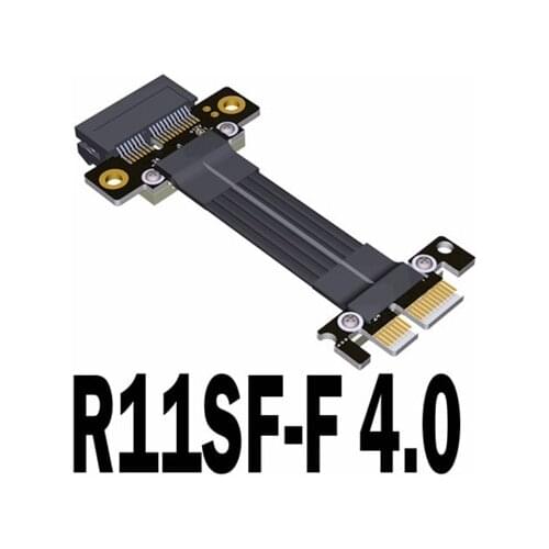 PCI-E X1 To X1 Turn 180 Degree Splint Vertical Extension Cables. Open Type Connector Gen 4.0