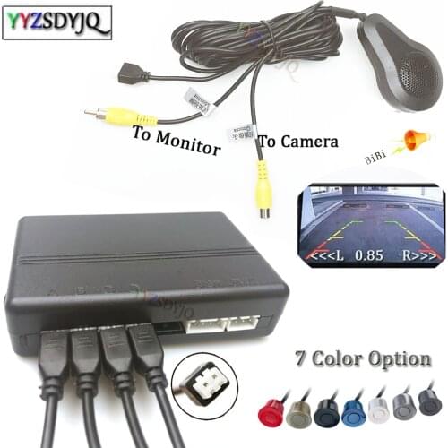Dual Core CPU Video System Car Parking Sensor Reverse Backup Radar 4 Alarm Beep Show distance on Display Parking assistance