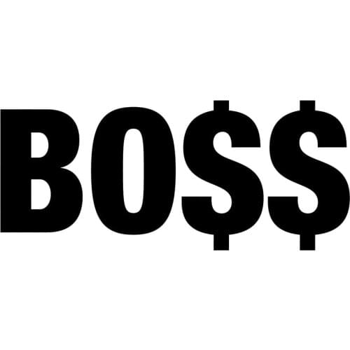 Boss Vinyl Sticker Bumper Window Fifth Harmonious Boss Rap Hip Hop Pop Body Decals Rear Window Car Sticker Car Decor
