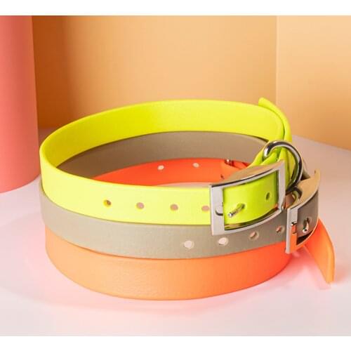 Waterproof PVC Dog Leash Collar Durable Dog Rope Reflective Great for Small Medium Large Dog Collar for Outdoor Easy Care