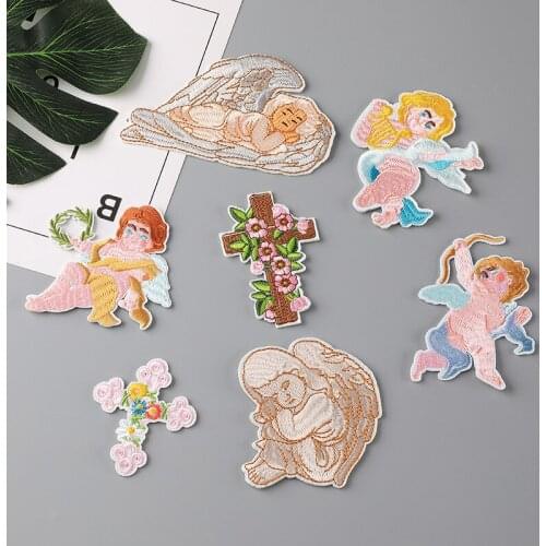 Iron Sticker Angel Patches for Dress Heat Transfers Stickers A-level Washable Iron-on Clothes Patches Appliques Coats