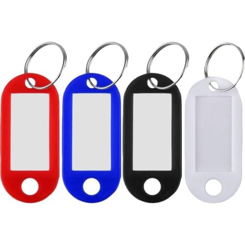 1 Pcs Plastic Cool Key Ring Tags Key Ring ID Identity Tags Rack Name Card Label Shop Price Free Shipping