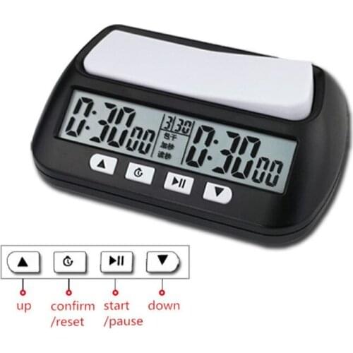 1pc Professional Chess Clock Digital Watch Count Up Down Timer Board Game Stopwatch
