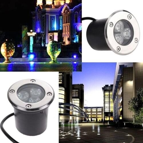 10PCS IP67 LED Outdoor Underground Lamp Light 1W 3W 5W Buried Light for Garden Landscape Lighting Path Spot Bulbs