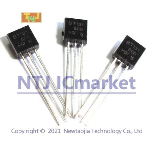 100 PCS BT131-600E TO-92 BT131 600 Triacs logic level Transistor