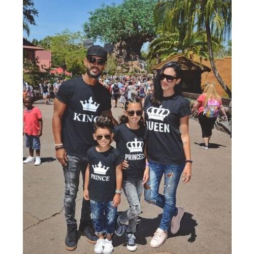 2018 summer Family Matching Outfits Short-sleeved Cotton matching family clothes T-shirt Family Look Family matching clothes