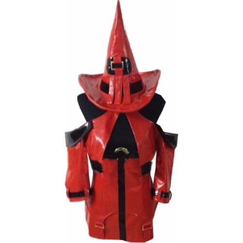 2020 Guilty Gear XX Dress Cosplay Costume I-NO Faux Leather Cosplay Dress