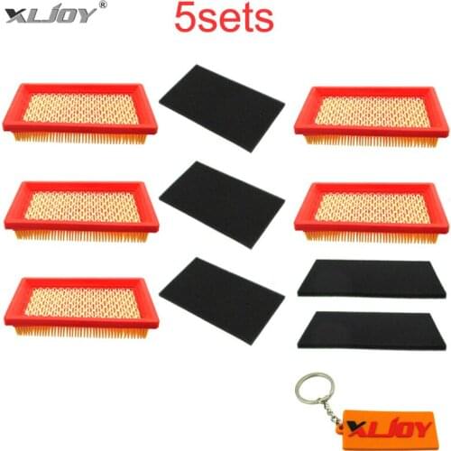 5x Air Filter Set For Honda 17211-ZG9-M00 17218-ZG9-M00 GVX140 HR215K1 HRB215 HRB215K1-HRB215K4 HRM195 HRM215 HRM215K1-HRM215K3