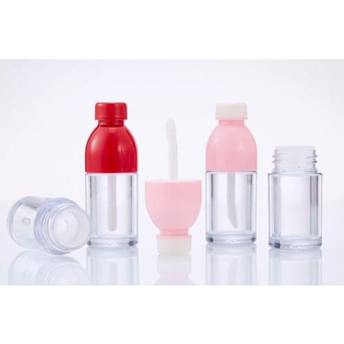 8ml Empty Lip Gloss Bottle Round Tube DIY Lipstick Container Refillable Vials Sample Display Makeup Accessories