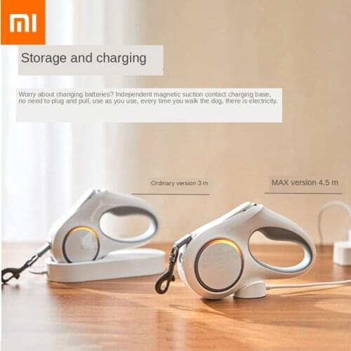 Xiaomi PETKIT Automatic Telescopic Dog Leash Dog Chain Small Medium Dog Leads 4.5m Headlamp Retractable Glow In Dark Dog