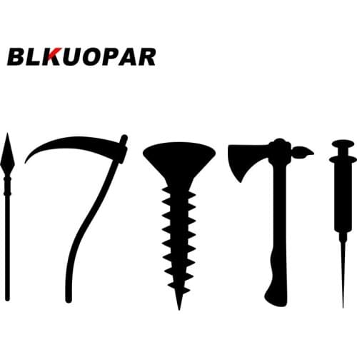 BLKUOPAR for Tomahawk Silhouette Car Stickers Sunscreen Fashionable Decals Window Surfboard Campervan Decor Car Styling
