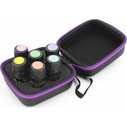 7 Slots 5ML Essential Oil Bottle Case Portable Solid EVA Liquid Bottle Storage Bag Mini Traveling Perfume Bottle Organizer Case