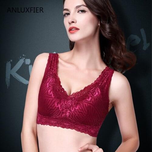 H9661 No Steel Ring Lace Breathable Bra After Breast Cancer Surgery Full Cup Cotton Underwear Comfortable U-shaped Back Lingerie