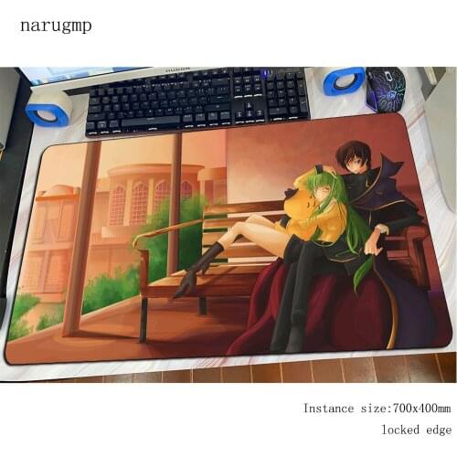 Code Geass mousepad gamer 70x40cm locrkand gaming mouse pad large High-end notebook pc accessories laptop padmouse ergonomic mat