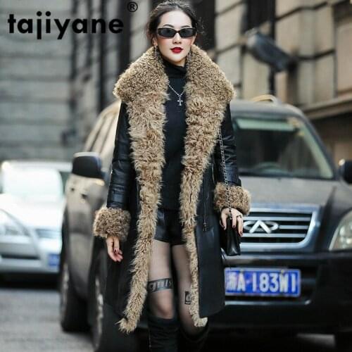 Coat Winter Autumn Women Clothes 2021 Wool Lining Real Genuine Leather Jacket Sheepskin Coat Korean Vintage Women Tops ZT3410