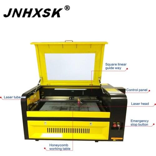 JNHXSK hot sale!600x900mm laser engraving and cutting machine with Ruida control system 100w W2 reci ruida Auto focus CO2 FDA