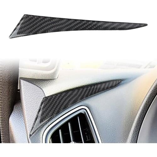 Left Car Interior Dashboard Sticker Cover For Infiniti Q50 Q60 2014 2015 2016 2017 2018 2019 Carbon Fiber