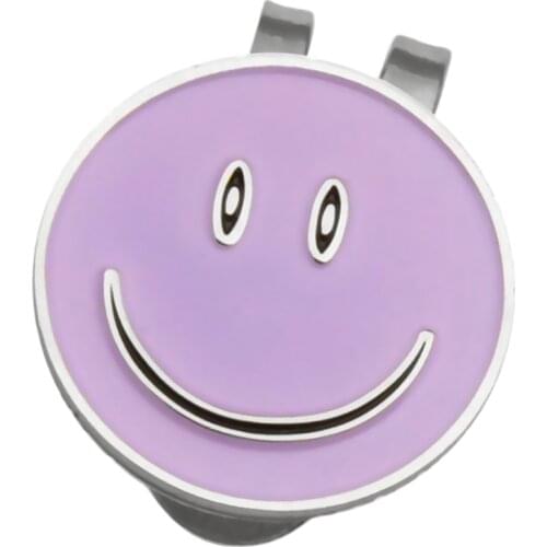 Magnetic Golf Hat Clip with Golf Ball Marker for Kids Women - Face Pattern