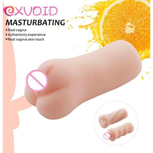 EXVOID Artificial Vagina Mouth Anal Male Masturbator Masturbatory Cup Erotic Oral Sexy 4D Realistic Deep Throat Sex Toys for Men