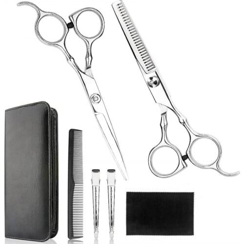 6 inch Professional Hairdressing Scissors Kit Hair Cutting Thinning Scissors Barber/Salon/Home Styling Tool Hairdressing Shears