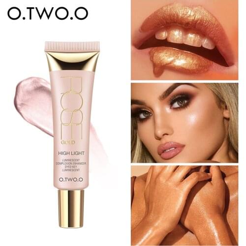 O.TWO.O 25ml Shimmer Highlighter Cream Face Primer Base Makeup Contouring Concealer Highlight Whitening Moisturizer Oil-control