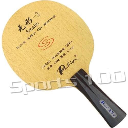Palio official stealth-3 stealth3 Carbon OFF+ table tennis blade fast attack with loop good speed racquet sports