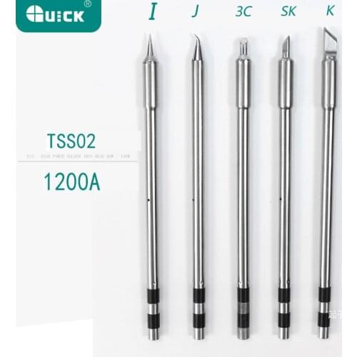Original QUICK TS1200A Lead Free Solder Iron Tip Handle welding pen tools TSS02 Electric soldering iron head