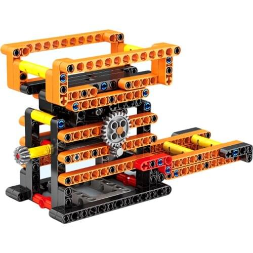 City Science Technic Educational Building Blocks Toys For Boys Girls DIY Brithday Present Gear Lifting Platform Seesaw Models