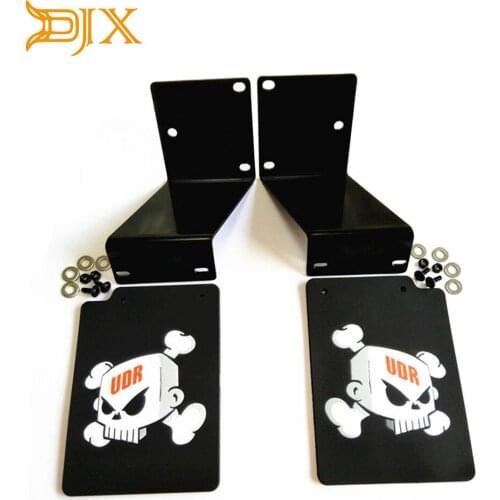 Stainless Steel Frame Rubber Rear Mud Flaps For UDR Unlimited Desert Racer Traxxasss 1/7 RC Upgrades