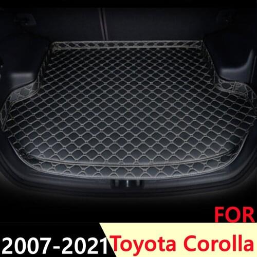SJ High Side Custom Fit All Weather Car Trunk Mat Rear Cargo Liner Cover Carpet Pad For TOYOTA Corolla 2007 2008 09-2021 Hybrid