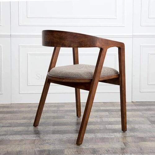 Simple Solid Wood Dining Chair Ring Chair Computer Chair Desk Chair Leisure Chair Cafe Back Chair Book Chair Office Chair
