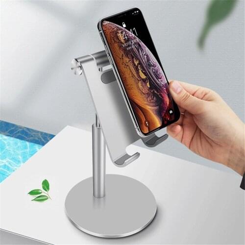 Phone Tablet Holder Stand for iPhone 11 Xiaomi mi 9 Metal Phone Holder Foldable Mobile Phone Stand Desk For Mobile Phone Tablet