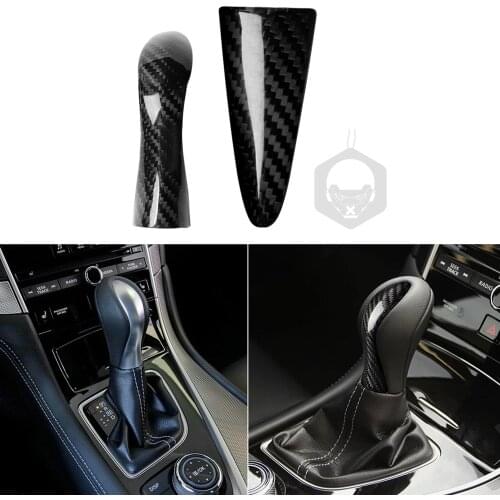 Carbon Fiber Gear Handle Stickers Replacement For Infiniti Q50 Q60 QX50 QX60 Accessories