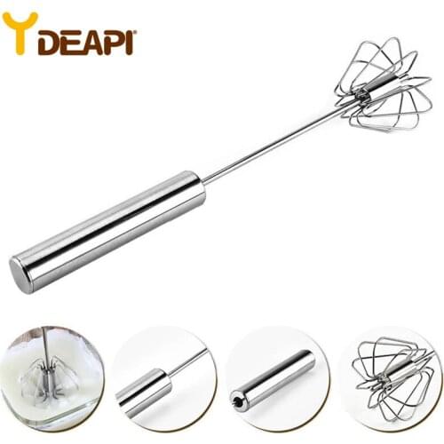 Stainless Steel Hand Pressure Rotating Semi-Automatic Mixer Coffee Milk Mixing Eggbeater Handheld Mixer Kitchen Cooking Toolsd