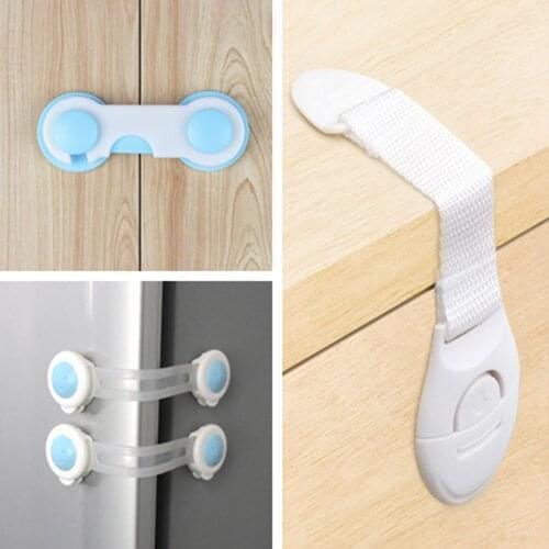 10Pcs Childrens Cabinet Lock Baby Safety Protection Child Safety Latches Drawers Cupboards Childproof Product Plastic Latch