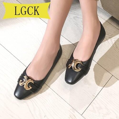 Plus Size 34-43 flat shoes new Summer genuine leather women flat shoes concise office lady elegant work shoes Women casual shoes