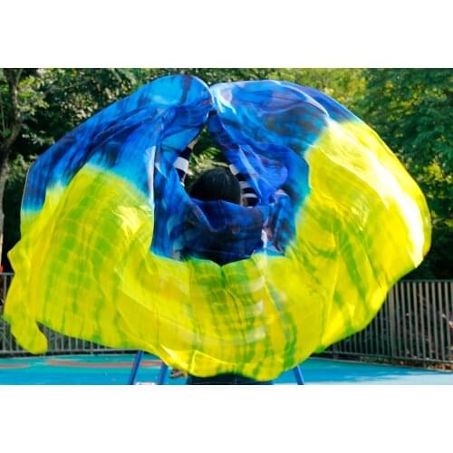 2019 Stage Performance Dancewear 100% Silk Colorful Tie Dye Light Texture Scarf Belly Dance Accessories Women Pure Silk Scarf