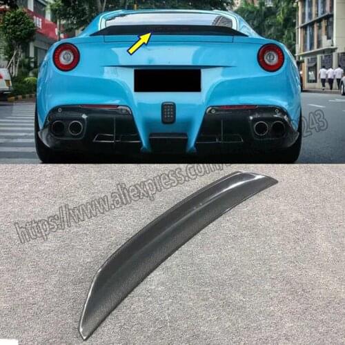 100% Real Carbon fiber Rear Trunk Lip Spoiler wing for Ferrari F12 DMC style