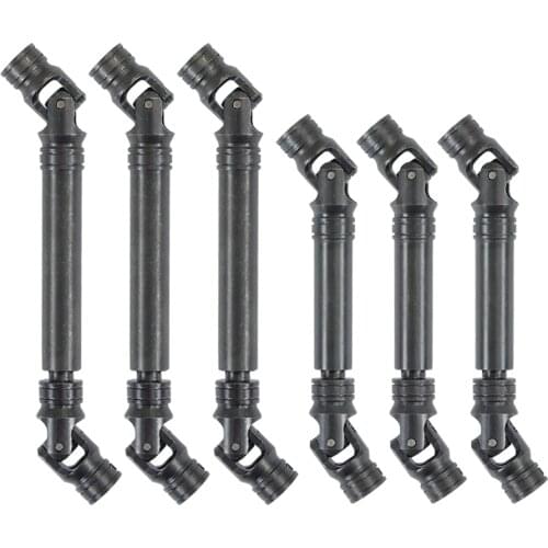 2pcs Hardened Steel Internal Spline Drive Shaft Universal Joint 90-115 100-140mm for 1/10 RC Crawler SCX10 III CAPRA Wraith TRX4