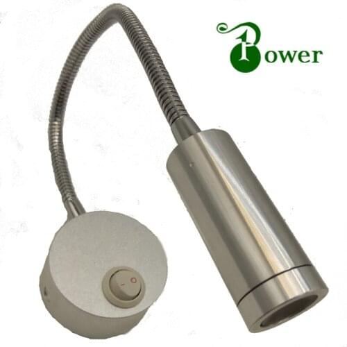 2W LED 12V 24V 110V 220V BEDSIDE LED WALL READING LAMP