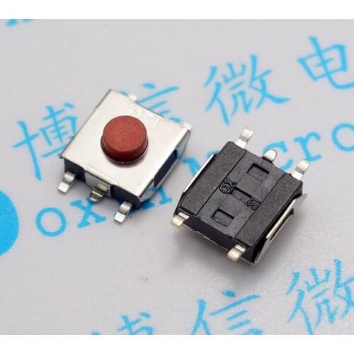 50pcs/Reset switch 6*6*2.5 Tact Switch SMD 5 Pin Button switch 6.2*6.2*2.5