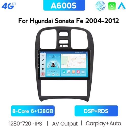 6G+128G Android 10 System AI Voice Control Radio Auto Pantalla Carplay For Hyundai Sonata 2001-2012 Multimedie Have BT Dab+ Ob