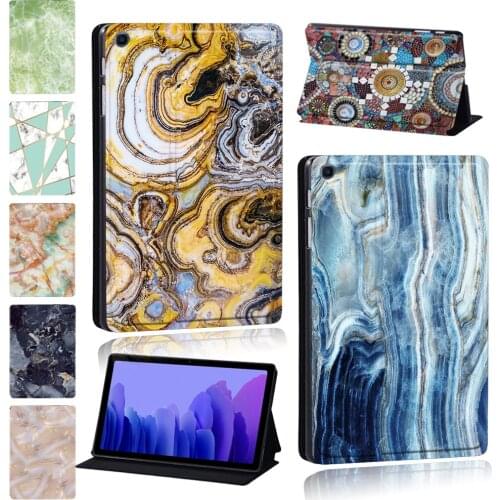 For Samsung Galaxy Tab A7 10.4 Inch 2020 T500/T505 Tablet Case Pu Leather Anti-Fall Cover Case + Free Stylus