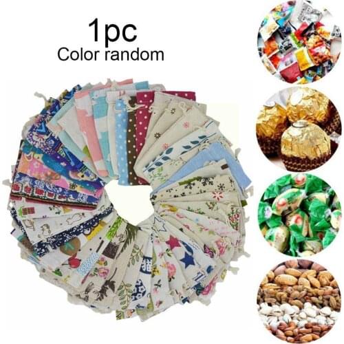 1pcs Linen Cotton Bag 10x14cm Muslin Cosmetics Gifts & Jewelry Drawstring Candy Pouches Storage Gift Bags Packaging Bag Bag C1W8